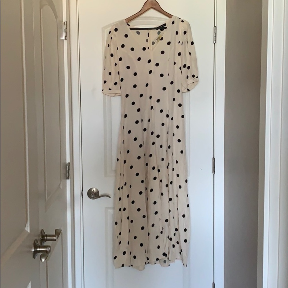 Something Navy Polka Dot Maxi Dress